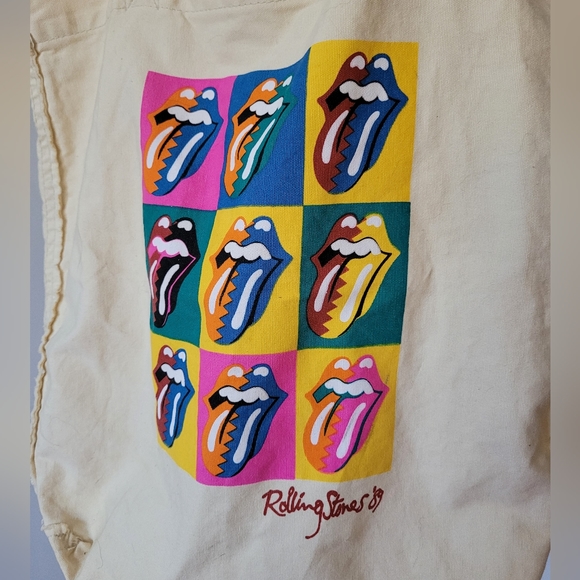 Vintage Rolling Stones '89 Tote Bag - Picture 2 of 4